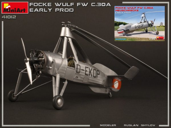 Modellino modellismo kit di montaggio aerei Miniart  FOCKE-WULF Fw C 30A HEUSCHRECKE EARLY PROD.KIT 1:35