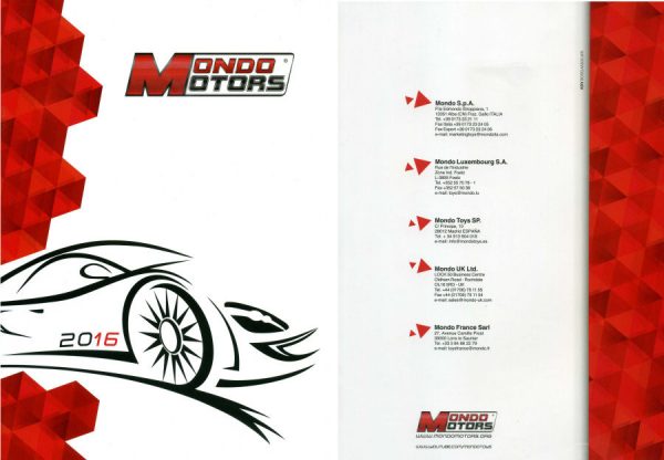 Modellino auto rivista book booklet Mondo Motors  CATALOGO MONDO MOTORS  PAG.97 modellismo statico collezione