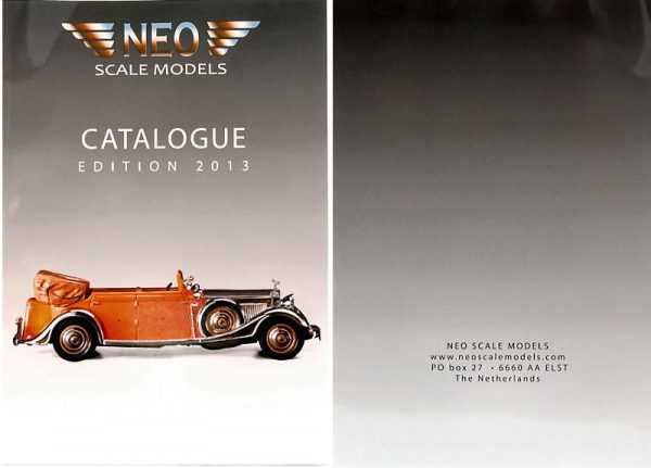 Modellino auto rivista book booklet Neo Scale Models  CATALOGO NEO  PAG.54 modellismo statico collezione
