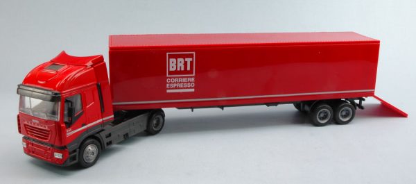Modellino camion  New Ray  IVECO STRALIS 40  CONTAINER BRT truck lorry modellismo diecast