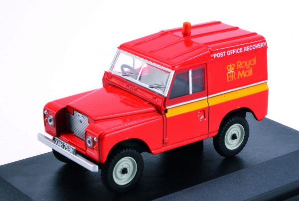 Modellino auto scala 1:43 pubblicitari commerciali Oxford  LAND ROVER SERIES IIA SWB HARD TOP ROYAL MAIL POST BREHINOL veicoli