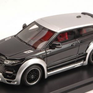 Modellino auto scala 1:43 PremiumX  RANGE ROVER EVOQUE PREPA BY HAMANN  BLACKSILVER modellismo diecast collezione