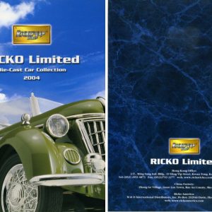 Modellino auto rivista book booklet Ricko  CATALOGO RICKO  PAG.28 modellismo statico collezione