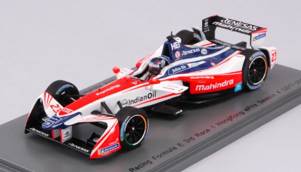 Modellino auto scala 1:43 Spark Model  MAHINDRA N.23 3rd Rd.1 HONG KONG FORMULA E (-) N.HEIDFIELD modellismo diecast collezione