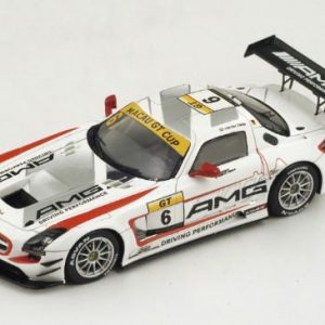 Modellino auto scala 1:43 Spark Model  MERCEDES SLS AMG GT3 N.6 2nd MACAU GP GT CUP  R.VAN DER ZANDE modellismo statico diecast