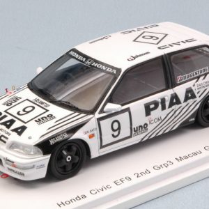 Modellino auto scala 1:43 Spark Model  HONDA CIVIC EF9 N.9 2nd GR.3 MACAU GUIA RACE  KOJI SATO modellismo statico diecast
