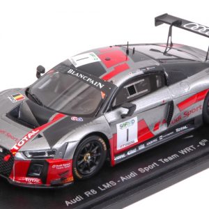 Modellino auto scala 1:43 Spark Model  AUDI R8 N.1 6th 24H SPA GARCIA-MULLER-RAST modellismo statico diecast