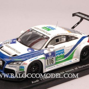Modellino auto scala 1:43 Spark Model  AUDI TT-RS N.116 24H NURBURGRING  KOVAC-TSCHORNIA-LESTRUP-THIIM modellismo statico diecast