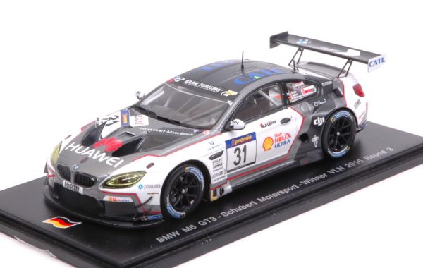 Modellino auto scala 1:43 Spark Model  BMW M6 GT3 N.31 WINNER VLN  ROUND 3 MULLER-WITTMAN-KROHN modellismo statico diecast