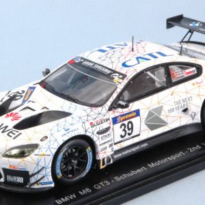 Modellino auto scala 1:43 Spark Model  BMW M6 N.39 2nd VLN  ROUND 3 L.LUHR-M.TOMCZYK-J.EDWARDS modellismo statico diecast