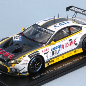 Modellino auto scala 1:43 Spark Model  BMW M6 GT3 N.99 24 H NURBURGRING  SIMS-KROHN-DE PHILLIPPI-TOMCZUK modellismo statico diecast