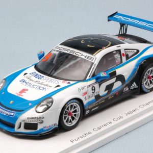 Modellino auto scala 1:43 Spark Model  PORSCHE 911 GT3 CUP N.9 JAPAN CHAMPION  SHINJI TAKEI modellismo statico diecast