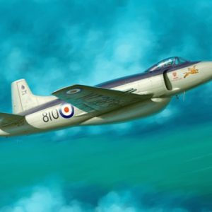 Modellino modellismo kit di montaggio aerei Trumpeter  AEREO SUPERMARINE ATTACKER FB.2 FIGHTER KIT 1:48 model