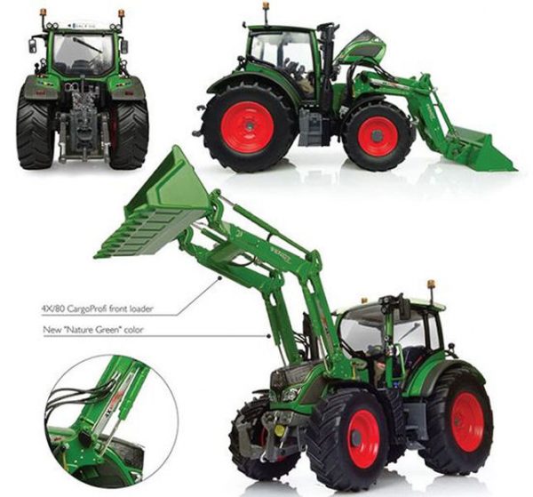 Modellino  trattore mezzi agricoli diecast Universal Hobbies  FENDT 516 VARIO WITH FRONT LOADER 1:32 modellismo collezione