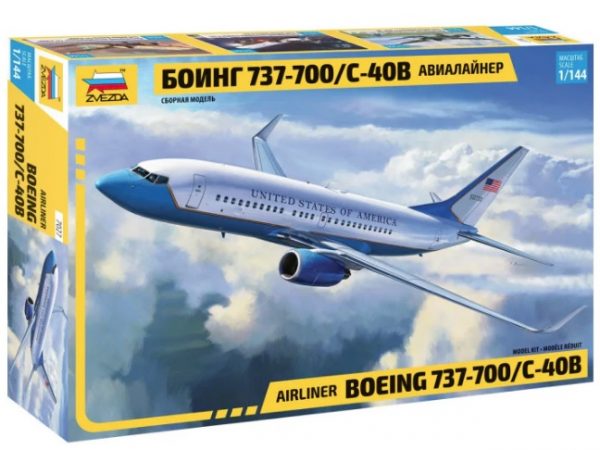Modellino modellismo kit di montaggio aerei Zvezda  BOEING 737-700 KIT 1:144 model