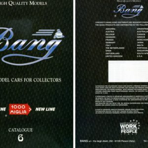 Modellino auto rivista book booklet Bang  CATALOGO BANG  ED.6 PAG.48 modellismo statico diecast