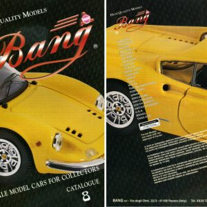 Modellino auto rivista book booklet Bang  CATALOGO BANG 1998 ED.8 PAG.64 modellismo statico diecast
