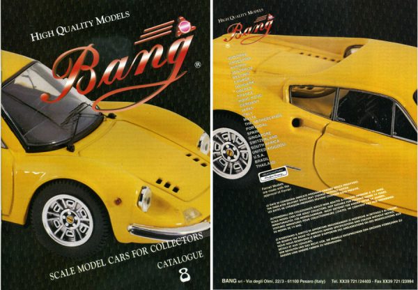 Modellino auto rivista book booklet Bang  CATALOGO BANG 1998 ED.8 PAG.64 modellismo statico diecast