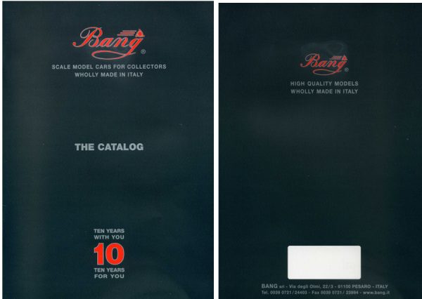 Modellino auto rivista book booklet Bang  CATALOGO BANG 2000 ED.10 PAG.56 modellismo statico diecast