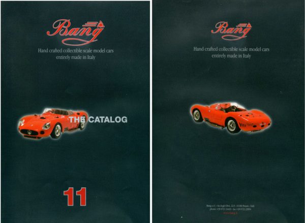 Modellino auto rivista book booklet Bang  CATALOGO BANG  ED.11 PAG.74 modellismo statico diecast