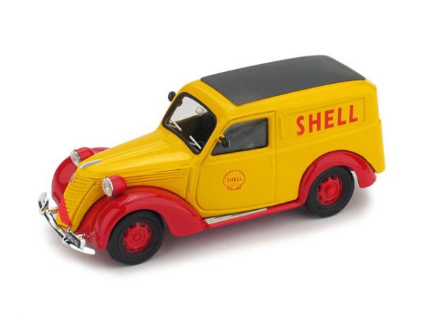 Modellino auto scala 1:43 Brumm FIAT 1100 FURGONE SHELL commerciali pubblicitari