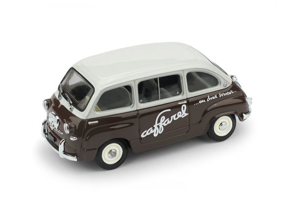 Modellino auto 1:43 Brumm FIAT 600 MULTIPLA commerciali pubblicitari diecast .