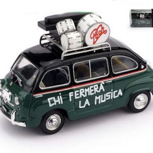 Modellino auto film movie Brumm 1:43 FIAT 600 MULTIPLA ANNIVERSARIO POOH