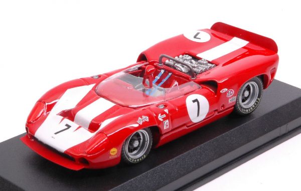Modellino auto scala 1:43 Best Model  LOLA T70 SPYDER N.7 WINNER CAN-AM RIVERSIDE  J.SURTEES diecast modellismo statico