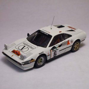 Modellino auto rally scala 1:43 Best Model  FERRARI 308 GTB N.6 6th RALLY ELBA  ERCOLANI-ROGGIA modellismo statico diecast