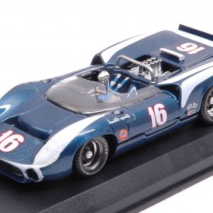 Modellino auto scala 1:43 Best Model  LOLA T70 SPYDER N.16 6th CAN-AM RIVERSIDE  G.FOLLMER diecast modellismo statico