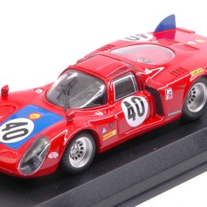Modellino auto scala 1:43 Best Model  ALFA ROMEO 33.2 N.40 6th LM  M.CASONI-G.BISCALDI diecast modellismo statico