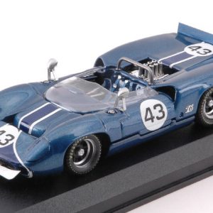 Modellino auto scala 1:43 Best Model  LOLA T70 SPIDER N.43 RETI RIVERSIDE  J.STEWART diecast modellismo statico
