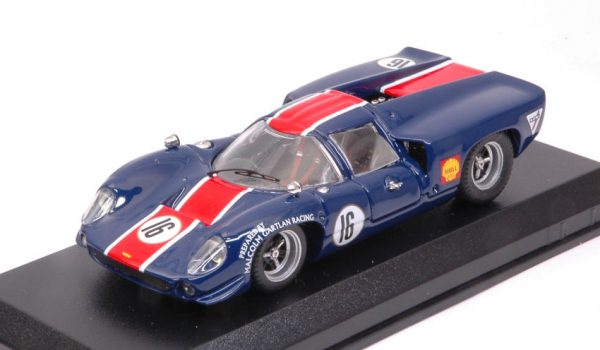 Modellino auto scala 1:43 Best Model  LOLA T70 COUPE  N.16 RETI NORISRING  B.MUIR diecast modellismo statico