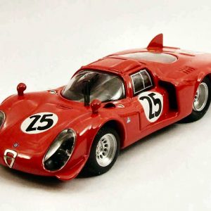 Modellino auto scala 1:43 Best ALFA ROMEO 33.2 ACCIDENT 24H DAYTONA diecast