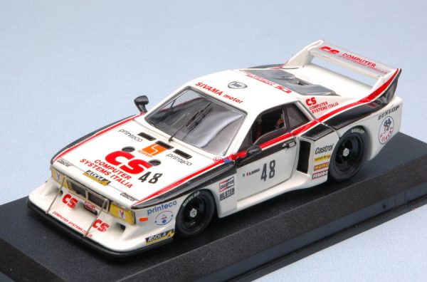 Modellino auto scala 1:43 Best Model  LANCIA BETA MONTECARLO N.48 10th 6H SILVERSTONE CRAWFORD-CASTELLANO diecast modellismo statico