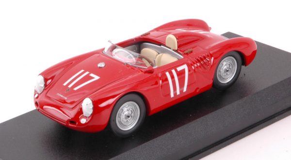 Modellino auto scala 1:43 Best Model  PORSCHE 550 N.117 9th SCCA NATIONAL THOMPSON  J.TROTTER diecast modellismo statico