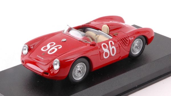 Modellino auto scala 1:43 Best Model  PORSCHE 550 RS N.86 GOVERNATOR S TROPHY  F.CAMPELL diecast modellismo statico