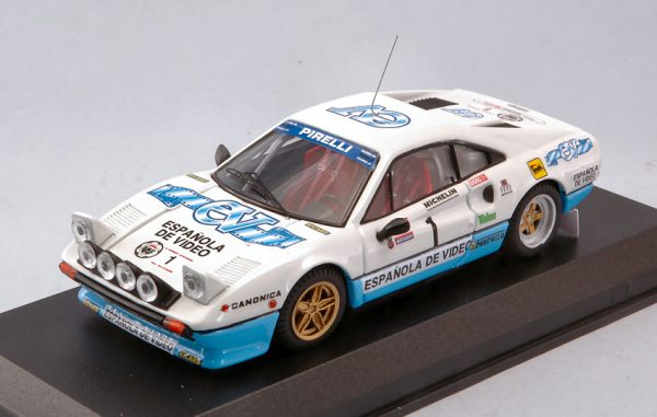 Modellino auto rally scala 1:43 Best Model  FERRARI 308 GTB N.1 WINNER CRITERIUM LUIS DE BAVIERA  ZANINI-AUTET modellismo statico diecast