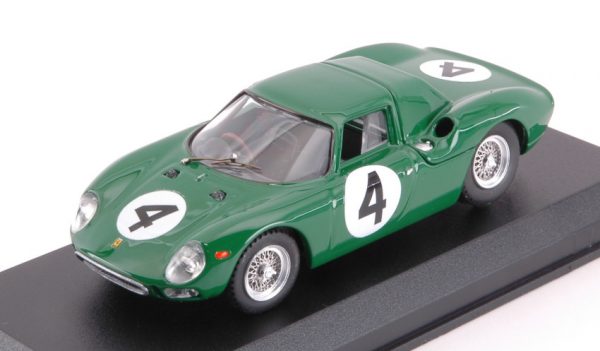 Modellino auto scala 1:43 Best Model  FERRARI 250 LM N.4 2nd TOURIST TROPHY  DAVID PIPER diecast modellismo statico