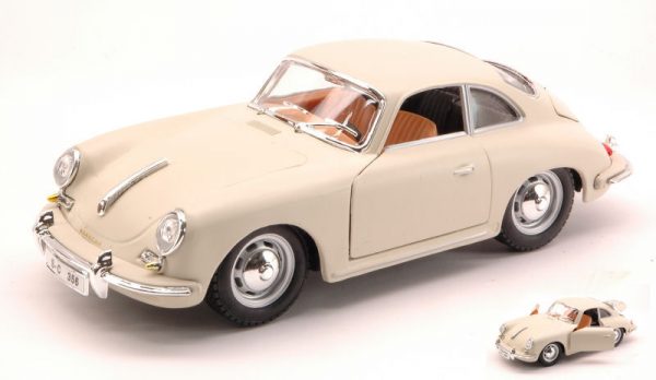 Modellino auto scala 1:24 Burago PORSCHE 356 B COUPE modellismo statico diecast