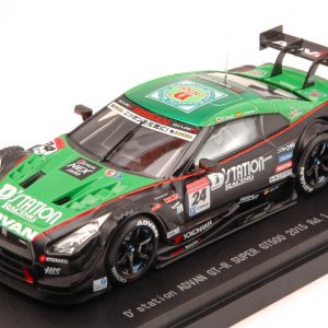 Modellino auto scala 1:43 Ebbro  NISSAN GT-R N.24 11th OKAYAMA  SUPER GT500 SASAKI-ORDONEZ diecast modellismo statico