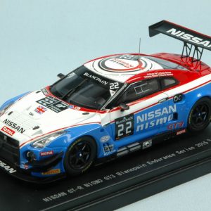 Modellino auto scala 1:43 Ebbro  NISSAN GT-R N.22 BLANCPAIN ENDURANCE  PLA-STRAUSS-PALETOU diecast modellismo statico