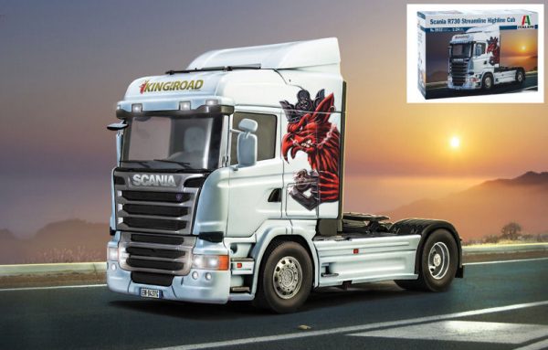 Modellino camion kit di montaggio Italeri  SCANIA R730 STREAMLINE-HIGHLINE KIT 1:24 modellismo