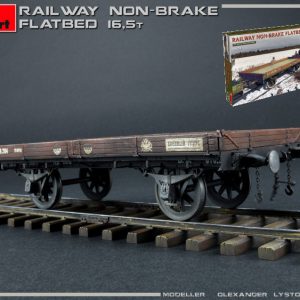 Modellino kit di montaggio carri armati tank Miniart RAILWAY NON BRAKE FLATBED 1:35