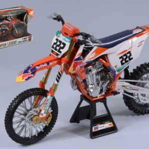 Modellino moto bike BULL KTM 450 SX-F N.222 TONY CAIROLI 1:6 modellismo