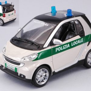 Modellino auto scala 1:24 SMART FORTWO POLIZIA LOCALE modellismo statico diecast