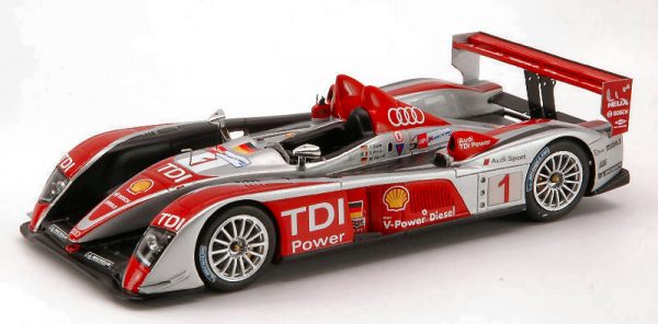 Modellino auto scala 1:43 Spark Model  AUDI R 10 N.1 6th LM diecast modellismo statico