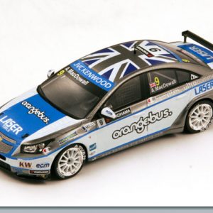Modellino auto scala 1:43 Spark Model CHEVROLET CRUZE 1.6T N.9 WTCC A.MAC DOWALL diecast modellismo statico