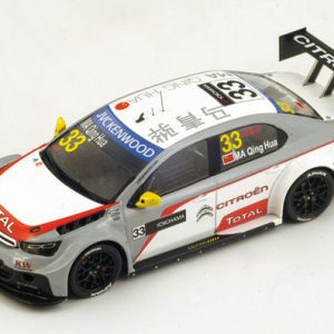 Modellino auto scala 1:43 Spark Model CITROEN C-ELYSEE N.33 WINNER R2 MOSCOW WTCC MA QING HUA diecast modellismo statico