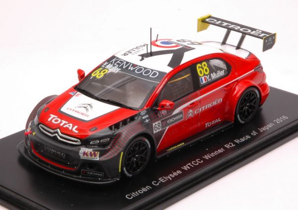 Modellino auto scala 1:43 Spark Model  CITROEN C-ELISEE N.68 WINNER R2 JAPAN  YVAN MULLER diecast modellismo statico